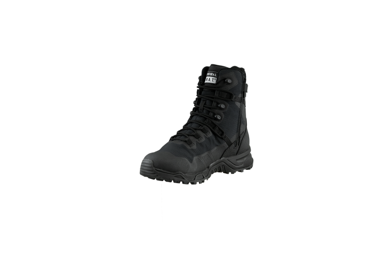Original SWAT best police boots with a side zipper, featuring a non-marking rubber outsole.
