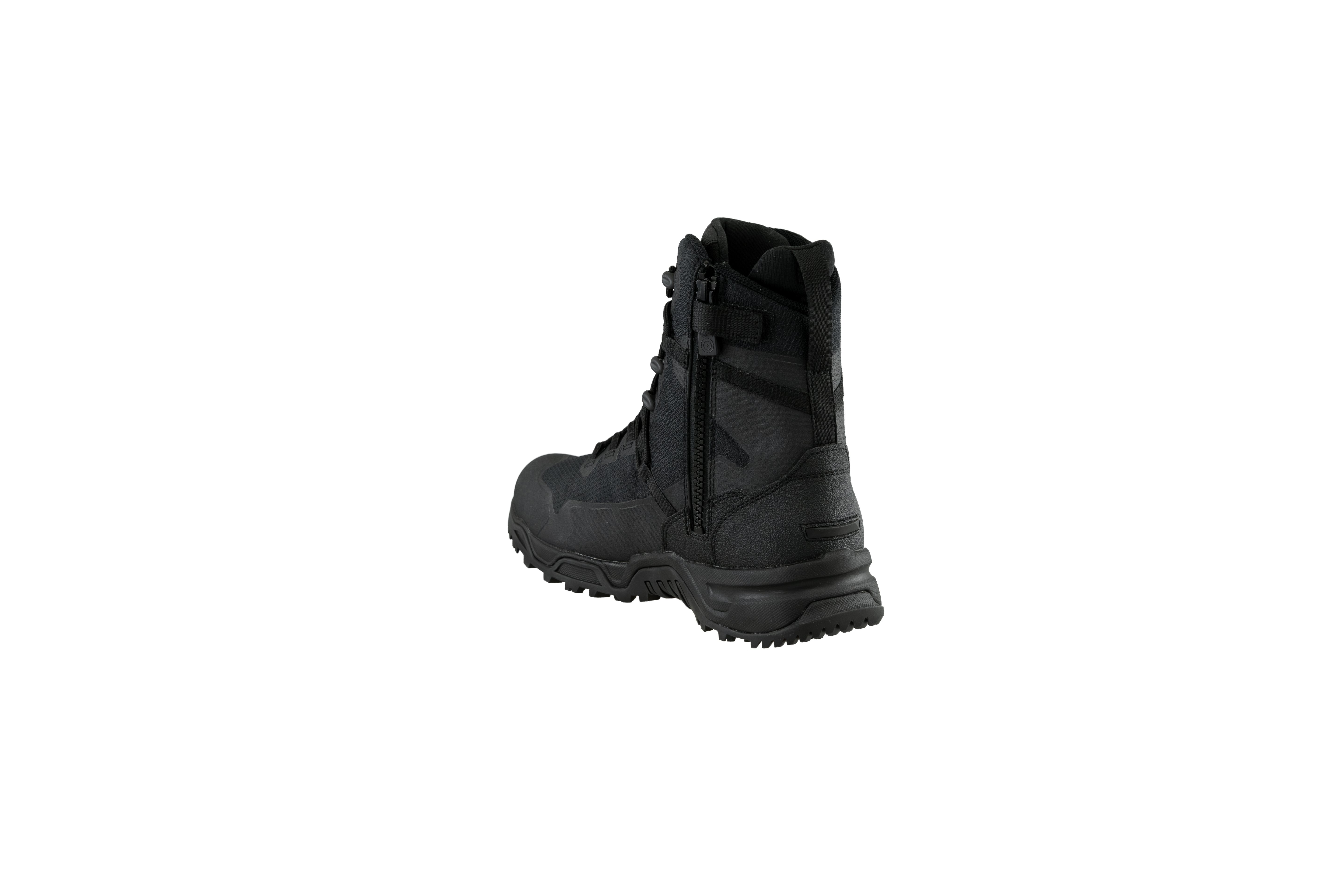Original SWAT best police boots with a side zipper, featuring a non-marking rubber outsole.