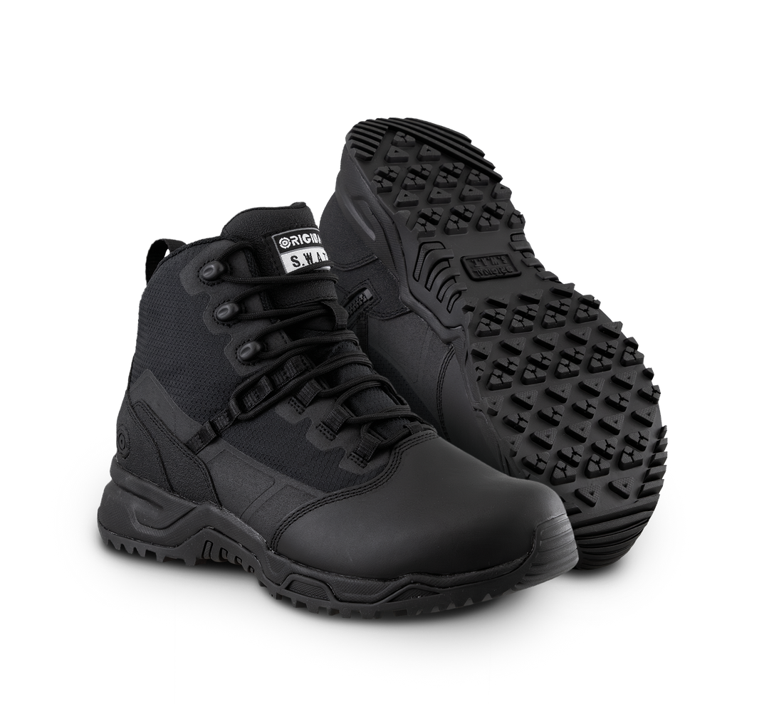 Photo of a pair of best police boots the Original S.W.A.T.® Alpha Series provides slip resistance and all day comfort