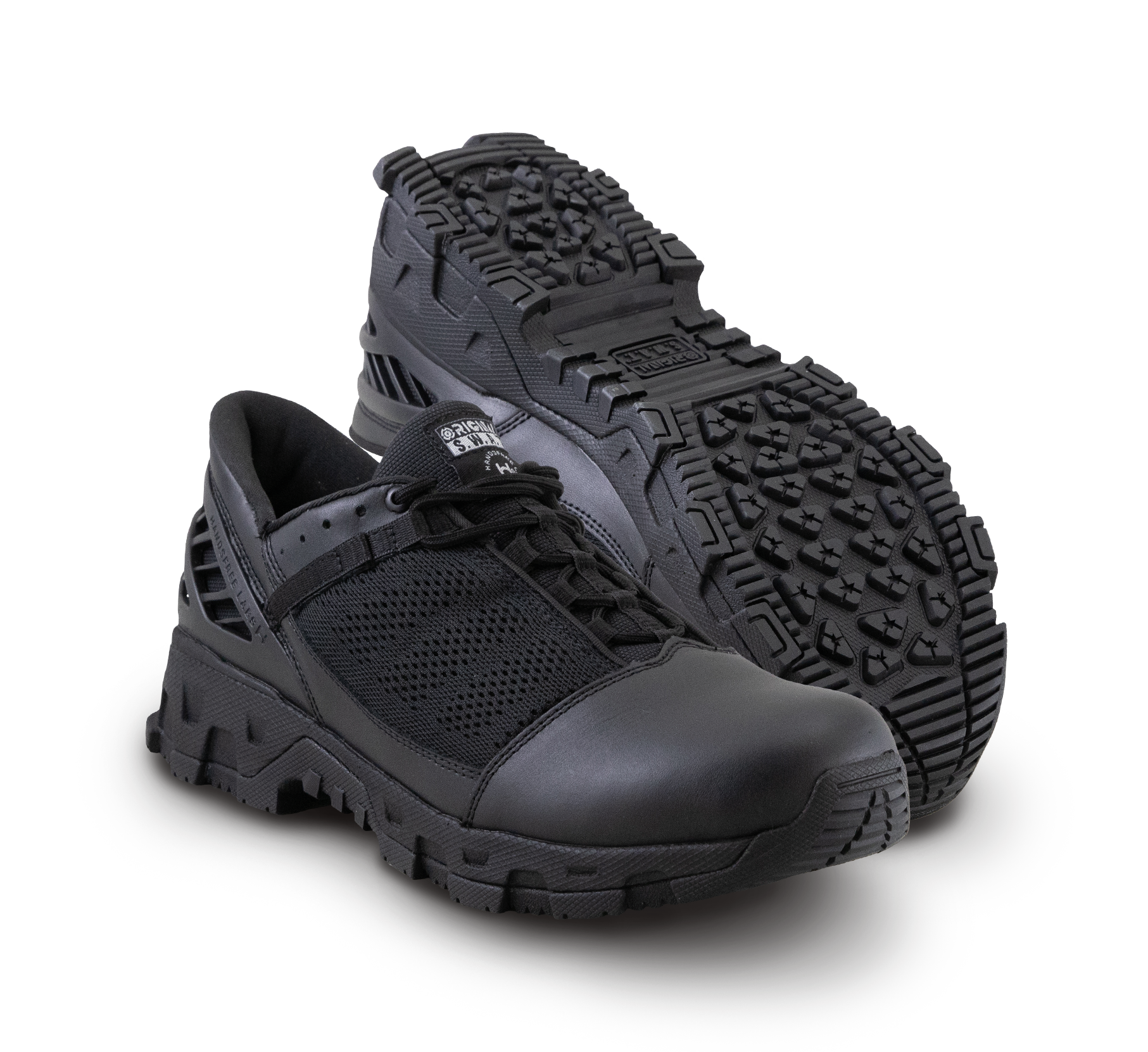 Photo of a pair of Original Swat® Alpha Freedom Hands Free 3 inch safety toe tactical boots