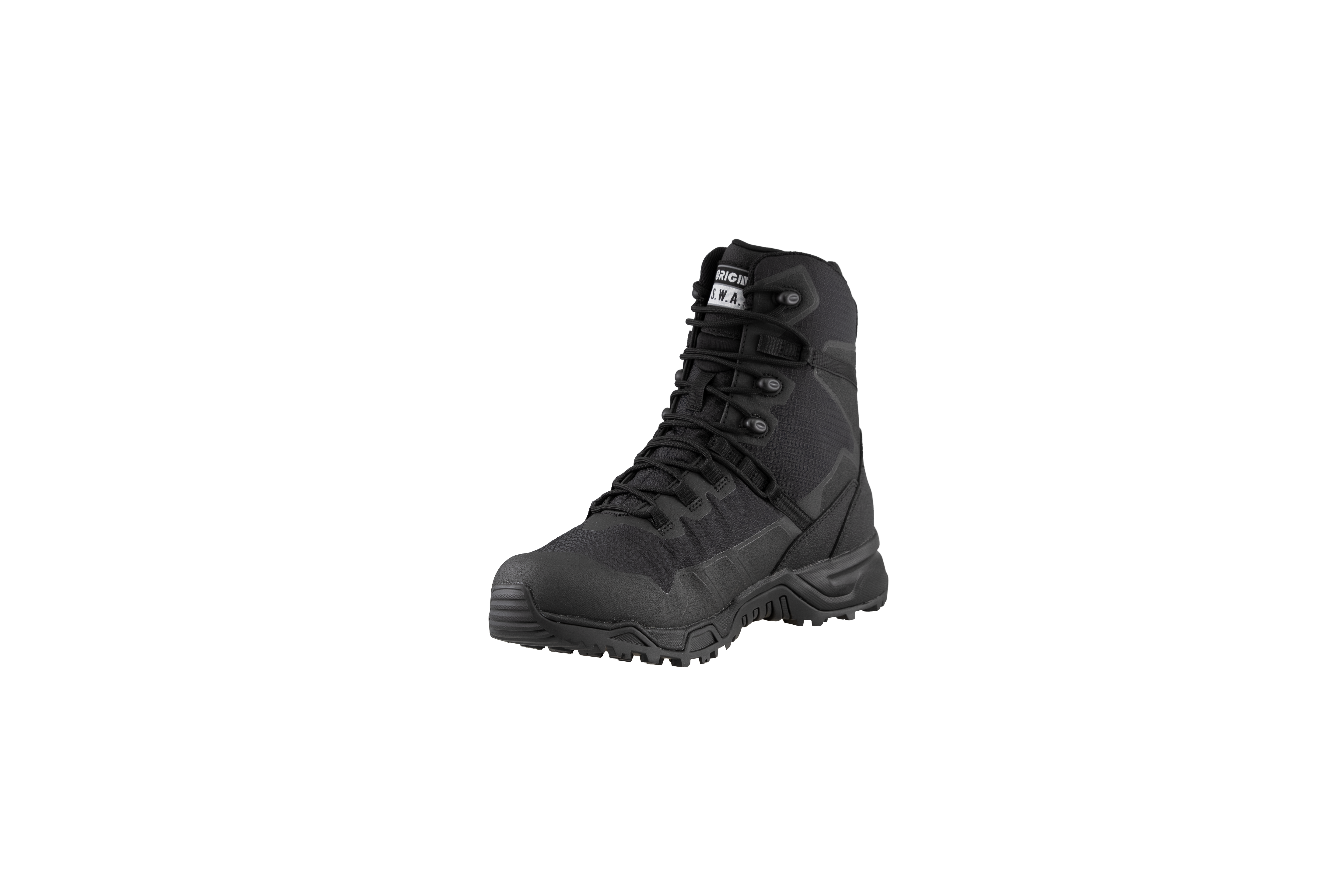 Original SWAT best police boots featuring a non-marking rubber outsole.