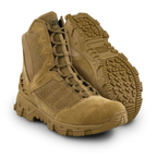 Original SWAT coyote tactical boots with a lace-up closure, rubber outsole, and mesh fabric upper designed for performance and comfort.