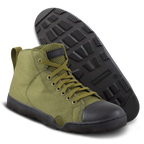 Photo of a pair of Altama® Maritime Mid army green zero drop boots