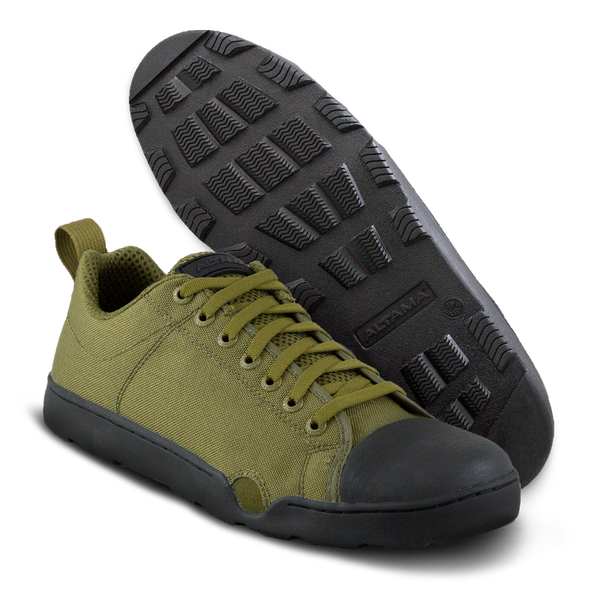 Photo of a pair of Altama® Maritime Low olive drab zero drop boots