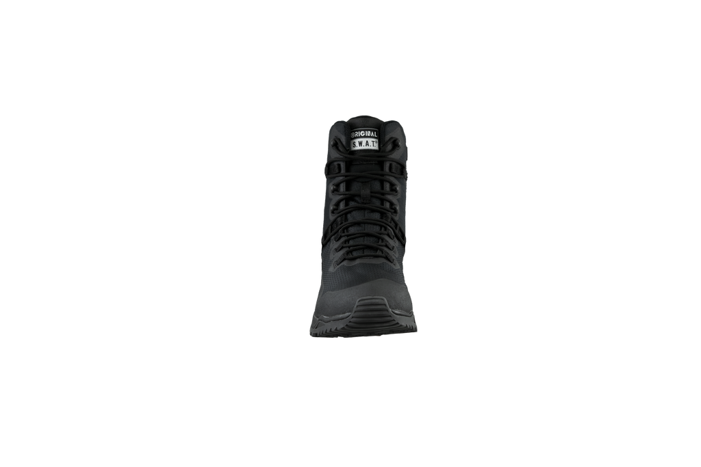 Original SWAT best police boots with a side zipper, featuring a non-marking rubber outsole.