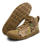 Photo of a pair of Altama® Maritime Mid multi camouflage zero drop boots