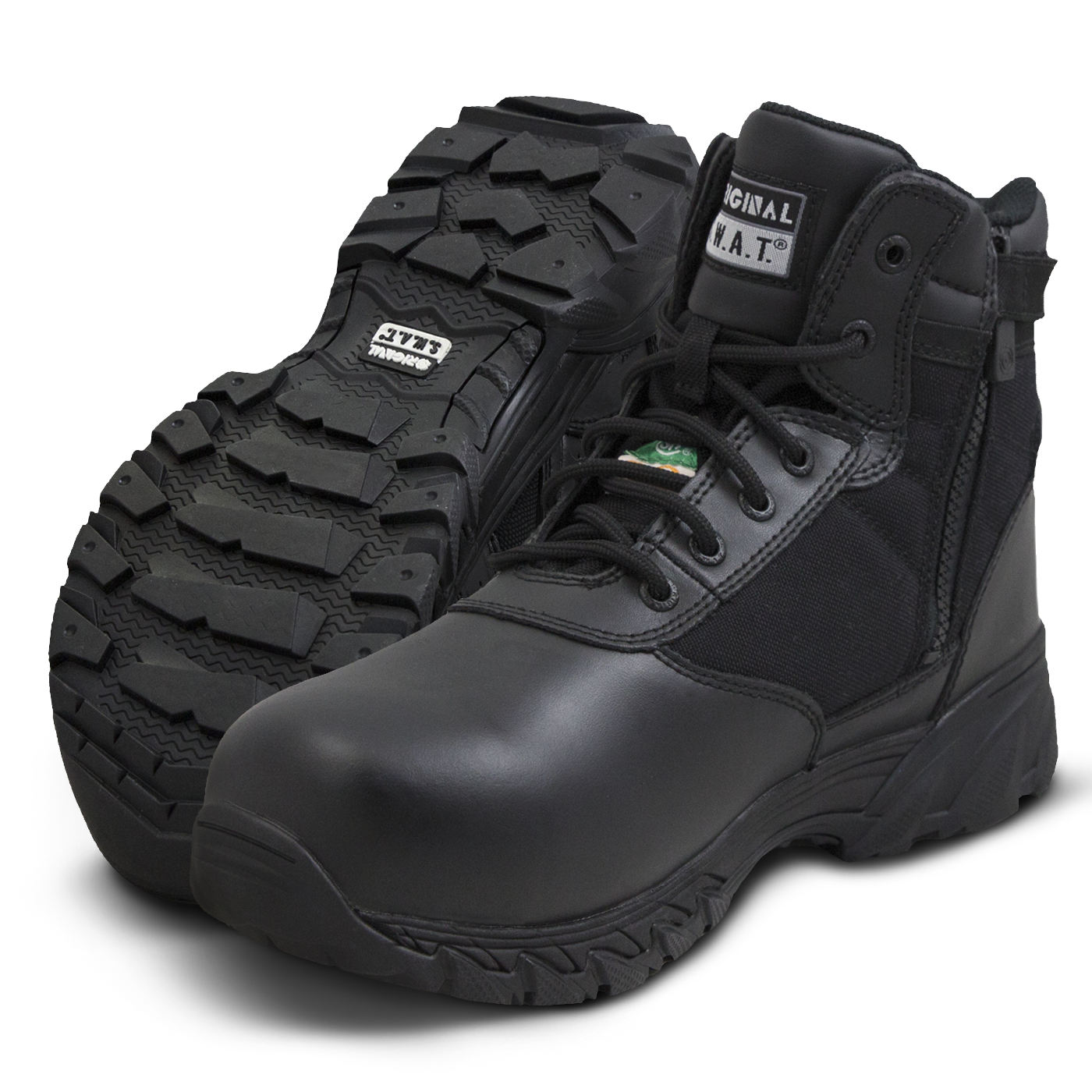 Photo of a pair of Original Swat® Classic 6 inch side zip safety toe tactical boots
