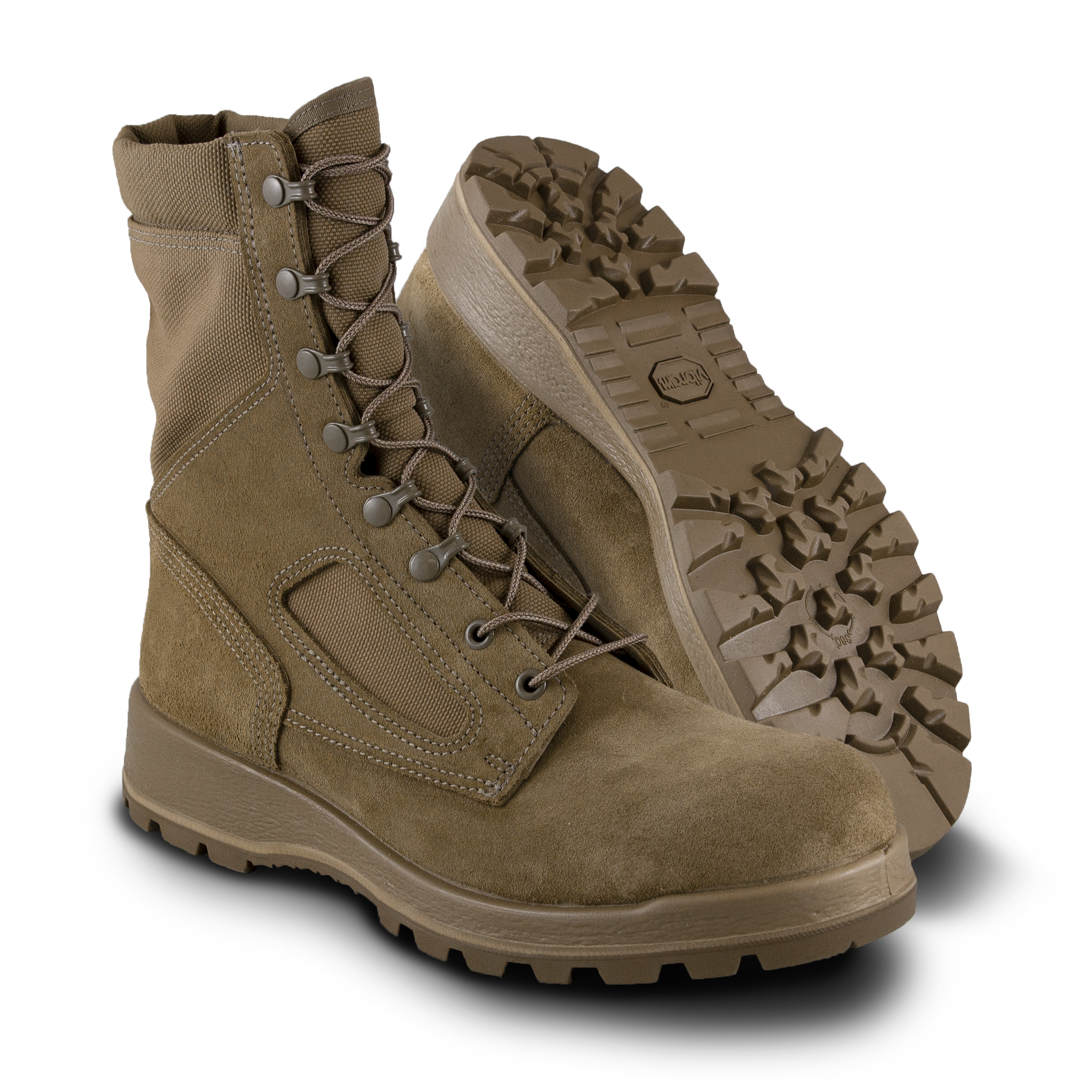 Photo of a pair of Altama® Titan 10 inch ar 670-1 American made combat boots