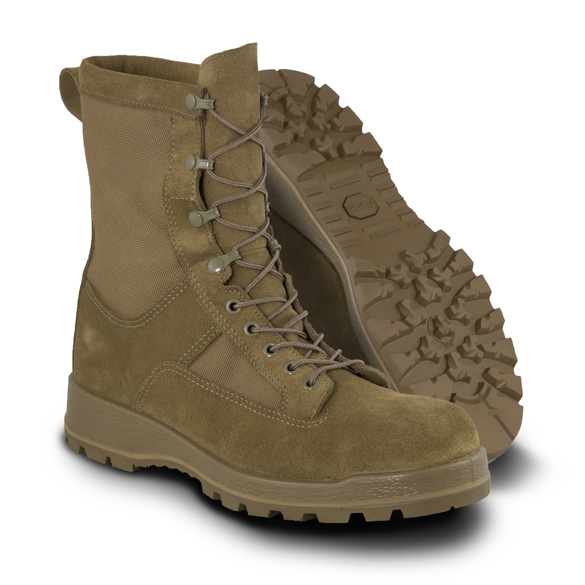 Photo of a pair of Altama® Wrath 8 inch ar 670-1 American made combat boots