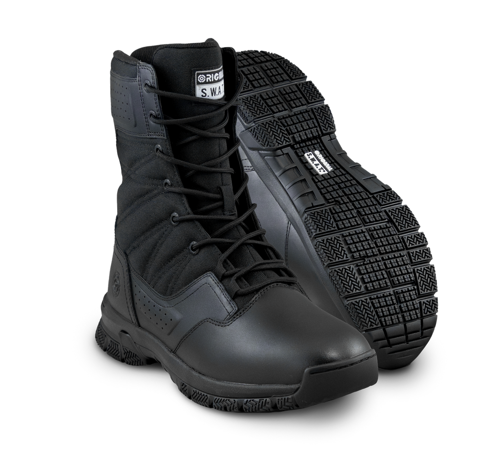 Photo of a pair of best police boots the Original S.W.A.T.® Protec 8" provides slip resistance and all day comfort