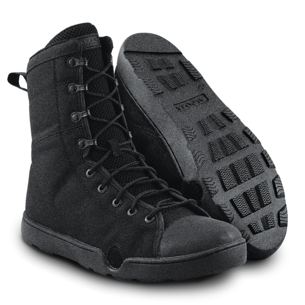 Photo of a pair of Altama® Maritime 8 inch black zero drop boots