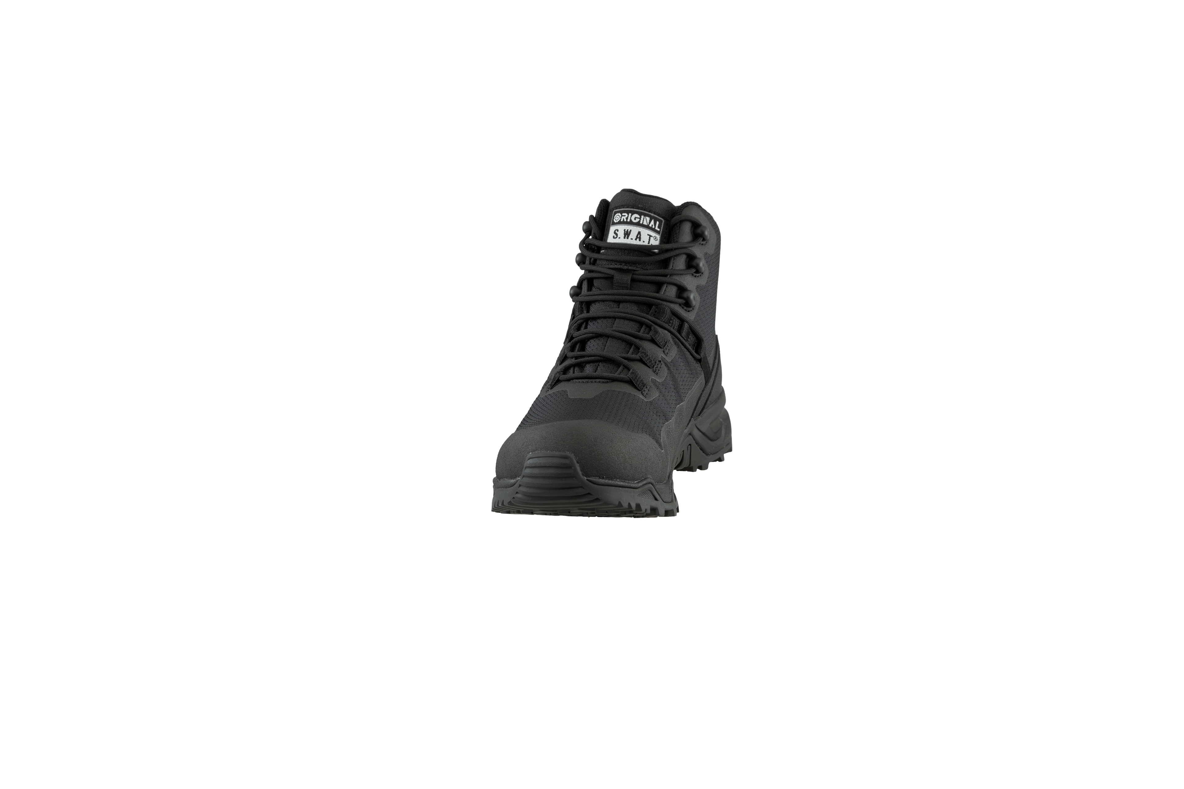Original SWAT best police boots with a lace-up closure, rubber outsole, and mesh fabric upper designed for performance and comfort.